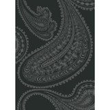 Rajapur Char Blk by Cole & Son Designer Fabric COLE & SON CONTEMPORARY FABRICS COTTON - 66%;VISCOSE - 31%;POLYESTER - 3% Italy HEAVY Horizontal: 17.45 and Vertical: 24 52.36 - Swanky Fabrics -