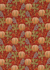 Pumpkins Red/Green by G P & J Baker Designer Fabric