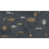 Macchine Volanti Midnight by Cole & Son Designer Wallcovering COLE & SON FORNASETTI PAPER - 100% United Kingdom Horizontal: 54 and Vertical: 30 54 - Swanky Fabrics -