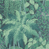 Fern Viridian And Teal by Cole & Son Designer Wallcovering COLE & SON BOTANICAL BOTANICA PAPER - 100% United Kingdom - Horizontal: - and Vertical: 25.2 20.5 - Swanky Fabrics -