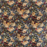Royal Garden Velvet Sapphire by G P & J Baker Designer Fabric HISTORIC ROYAL PALACES VISCOSE - 55%;COTTON - 45% Italy HEAVY Horizontal: 27.186 and Vertical: 25.216 53.978 - Swanky Fabrics -