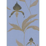 Orchid Blue/Bl by Cole & Son Designer Wallcovering COLE & SON NEW CONTEMPORARY PAPER - 100% United Kingdom Horizontal: 0 and Vertical: 28.5 20.5 - Swanky Fabrics -