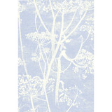 Cow Parsley White/Blu by Cole & Son Designer Wallcovering COLE & SON NEW CONTEMPORARY PAPER - 100% United Kingdom Horizontal: 0 and Vertical: 30 21 - Swanky Fabrics -