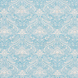 Hendrix Embroidery Blue 76160 by Schumacher Designer Fabric FREE SPIRIT See Sample INDIA - </p><p>Repeat: Horizontal: 12 7/8" (33CM) and Vertical: 14 1/2" (37CM) 51" (130CM) - Swanky Fabrics -