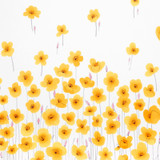 Wild Poppies Orange 178390 by Schumacher Designer Fabric VERA NEUMANN See Sample UNITED KINGDOM - </p><p>Repeat: Horizontal: 54" (137CM) and Vertical: 144" (366CM) 54" (137CM) - Swanky Fabrics -