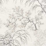 Mori Neutral 177021 by Schumacher Designer Fabric MINGEI See Sample CHINA MEDIUM DUTY </p><p>Repeat: Horizontal: 53 1/2" (136CM) and Vertical: 35 1/2" (90CM) 53 1/2" (136CM) - Swanky Fabrics -