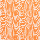 Zebra Palm Indoor/Outdoor Orange 73172 by Schumacher Designer Fabric INDOOR/OUTDOOR II: PRINTS & WOVENS See Sample UNITED STATES OF AMERICA HEAVY DUTY </p><p>Repeat: Horizontal: 13 3/4" (35CM) and Vertical: 17 1/2" (44CM) 54 1/2" (138CM) - Swanky Fabrics -