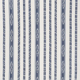 Mariam Ikat Navy 71980 by Schumacher Designer Fabric CARAVANNE See Sample INDIA - </p><p>Repeat: Horizontal: 13 1/2" (34CM) and Vertical: 8" (20CM) 54" (137CM) - Swanky Fabrics -