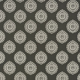 Olana Linen Embroidery Graphite 70205 by Schumacher Designer Fabric CONTEMPORARY EMBROIDERIES See Sample INDIA - </p><p>Repeat: Horizontal: 12 5/8" (32CM) and Vertical: 12 1/2" (32CM) 50 1/8" (127CM) - Swanky Fabrics -
