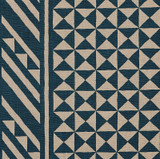 Nuba Indigo On Natural 176302 by Schumacher Designer Fabric Tribal Chic See Sample UNITED STATES OF AMERICA - </p><p>Repeat: Horizontal: 54" (137CM) and Vertical: 32" (81CM) 54" (137CM) - Swanky Fabrics -