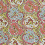 Pickfair Paisley Multi 175550 by Schumacher Designer Fabric TIMOTHY CORRIGAN See Sample THAILAND - </p><p>Repeat: Horizontal: 8 3/4" (22CM) and Vertical: 26 1/4" (67CM) 52 1/2" WIDE (133 CM) - Swanky Fabrics -