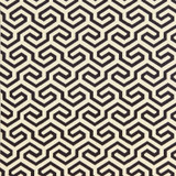 Ming Fret Noir 66881 by Schumacher Designer Fabric CHROMA See Sample FRANCE MEDIUM DUTY </p><p>Repeat: Horizontal: 4 1/8" (10CM) and Vertical: 5 1/2" (14CM) 50" WIDE (127CM) - Swanky Fabrics -