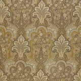 New Castle Paisley Travertine 64590 by Schumacher Designer Fabric CHROMA See Sample ITALY HEAVY DUTY </p><p>Repeat: Horizontal: 13 1/2" (34CM) and Vertical: 22 1/2" (57CM) 53" WIDE (135CM) - Swanky Fabrics -
