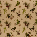 Woodlands Pine Lichen On Natural 2602880 by Schumacher Designer Fabric DW-SPRING 2003 COLLECTION See Sample UNITED STATES OF AMERICA TO BE DETERMINED </p><p>Repeat: Horizontal: 26 3/4" (68CM) and Vertical: 24 1/4" (62CM) 54" WIDE (137CM) - Swanky Fabrics -
