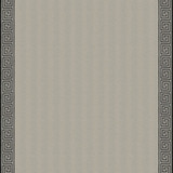 Greek Key Embroidery Pebble And Black 25801 by Schumacher Designer Fabric IN HER STYLE IN HIS STYLE See Sample BELGIUM TO BE DETERMINED </p><p>Repeat: Horizontal: - and Vertical: 4 1/4" (11CM) 57" WIDE (145CM) - Swanky Fabrics -