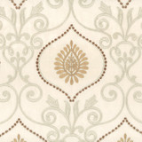 Hatcher 2 Beige by Stout Designer Fabric EMBROIDERY IV 100%COT %BEMB INDIA </p><p>Repeat: 15.125 51.5 in - Swanky Fabrics -