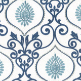 Hatcher 3 Bluebird by Stout Designer Fabric EMBROIDERY IV 100%COT %BEMB INDIA </p><p>Repeat: 15.125 51.5 in - Swanky Fabrics - Hatcher 3 Bluebird by Stout Designer Fabric EMBROIDERY IV 100%COT %BEMB INDIA </p><p>Repeat: 15.125 51.5 in - Swanky Fabrics -