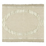 Monogram 6 Putty by Stout Designer Trim MOONDUST TRIM 38%LIN 31%SVI 26%JUT 5%MTL CHINA </p><p>Repeat: 0 3 in - Swanky Fabrics -