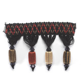 Grinnell 4 Ebony by Stout Designer Trim MONACO TRIM 80%SVI 20%ACR CHINA Horizontal: 0 and Vertical: 0 3.25 in - Swanky Fabrics -