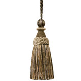 Battersea 36 Carbon by Stout Designer Trim ART OF DESIGN TRIM-2 TASSEL FRINGE 100%SVI CHINA </p><p>Repeat: 0 5.5 in - Swanky Fabrics -