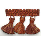 Sponsor 2 Paprika by Stout Designer Trim ART OF DESIGN TRIM-2 TASSEL FRINGE 100%SVI CHINA </p><p>Repeat: 0 3 in - Swanky Fabrics -
