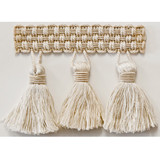 Sponsor 6 Vanilla by Stout Designer Trim ART OF DESIGN TRIM-2 TASSEL FRINGE 100%SVI CHINA </p><p>Repeat: 0 3 in - Swanky Fabrics -