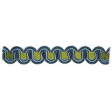 Lexington 23 Marine by Stout Designer Trim ART OF DESIGN TRIM-2 TAPES 100%SVI CHINA </p><p>Repeat: 0 0.38 in - Swanky Fabrics -