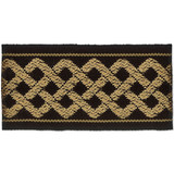 Aiden 6 Onyx by Stout Designer Trim HARMONY TRIM 58%POL 42%SVI CHINA </p><p>Repeat: 0 2 in - Swanky Fabrics -