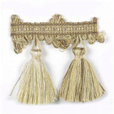 Nightingale 3 Pecan by Stout Designer Trim REFLECTIONS TRIM 100%SVI CHINA Horizontal: 0 and Vertical: 0 3.5 in - Swanky Fabrics -