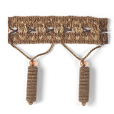 Belair 2 Sesame by Stout Designer Trim PETITE EXPRESSIONS TRIM 72%SVI 20%COT 8%POL CHINA Horizontal: 0 and Vertical: 0 3 in - Swanky Fabrics -