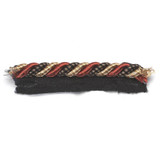 Adams 4 Ebony by Stout Designer Trim MONACO TRIM 80%SVI 20%POL CHINA Horizontal: 0 and Vertical: 0 0.38 in - Swanky Fabrics -