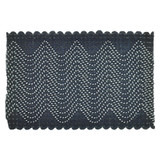 Eclectic 2 Cobalt by Stout Designer Trim MOONDUST TRIM 42%SVI 29%LIN 17%NYL 7%COT 5%MTL CHINA </p><p>Repeat: 0 2 in - Swanky Fabrics -