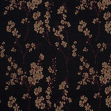 Partly Sunny Autumn by Carole Designer Fabric ONYX & IVORY 53% Polyester, 47% Cotton-Acrylic Backing China Passes 120,000 Double Rubs Wyzenbeek </p><p>Repeat: 25 1/4" V, 27" H 55" - Swanky Fabrics -