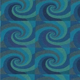Quebec Ocean 361 by Norbar Designer Fabric 64% POLYESTER 36% POLY ACRYL GERMANY 18,000 MARTINDALE </p><p>Repeat: V-3.50" H-6.667" 54" - Swanky Fabrics -