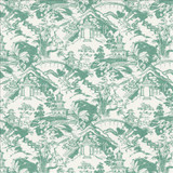 Himari Toile Seafoam by Kasmir Designer Fabric See sample 100% Cotton
 SPAIN 30,000 Wyzenbeek Double Rubs </p><p>Repeat: Horizontal: 27 inches and Vertical: 27 inches 54 - Swanky Fabrics -