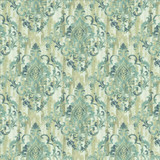 Juliette Damask Teal by Kasmir Designer Fabric See sample 100% Cotton
 SOUTH KOREA 15,000 Wyzenbeek Double Rubs </p><p>Repeat: Horizontal: 27 inches and Vertical: 24 6/8 inches 54 - Swanky Fabrics -