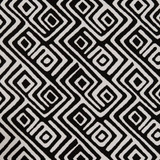 D1441 Onyx Labyrinth by Charlotte Designer Fabric Vibrant Wovens 100% Woven Polypropylene Europe Exceeds 100,000 Wyzenbeek Rubs (Heavy Duty) Horizontal 14" x Vertical 9.5" 54 Inches - Swanky Fabrics -