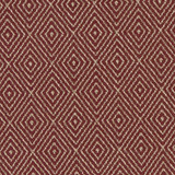 D1239 Burgundy Diamond by Charlotte Designer Fabric Mid Century Textures 100% Woven Polyester China Exceeds 100,000 Wyzenbeek Rubs (Heavy Duty) Horizontal 2.25" x Vertical 3.25" 54 Inches - Swanky Fabrics -