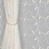 Petunia Beige by RM CoCo Designer Fabric Botanical Beauty 100% Polyester See Sample 0 Horizontal: 8.5 and Vertical: 15 48 - Swanky Fabrics -