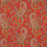 Vienna Rouge by RM CoCo Designer Fabric International 55% Linen 45% Rayon See Sample 0 Horizontal: 13.5 and Vertical: 12.5 54 - Swanky Fabrics -
