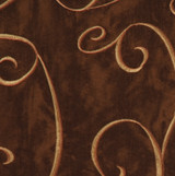 Dauphine Chocolate by RM CoCo Designer Fabric Comedy Club 55% Polyester 45% Nylon Horizontal: 10.75 and Vertical: 11.5 53 - Swanky Fabrics -