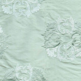 Reunited Teal by RM CoCo Designer Fabric Past, Present, Future - Wesco 100% Silk See Sample 0 Horizontal: 11 and Vertical: 12.5 52 - Swanky Fabrics -