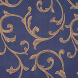 Braveheart Lapis by RM CoCo Designer Fabric Silver Screen 100% Polyester See Sample 0 Horizontal: 13.8 and Vertical: 15.2 54.5 - Swanky Fabrics -
