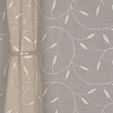 Hollyhock Linen by RM CoCo Designer Fabric Botanical Beauty 100% Polyester See Sample 0 Horizontal: 10.75 and Vertical: 6.25 60 - Swanky Fabrics -