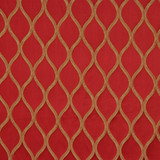Evita Flame by RM CoCo Designer Fabric Silver Screen 100% Polyester See Sample 0 Horizontal: 3.4 and Vertical: 6.3 54.5 - Swanky Fabrics -
