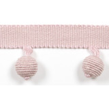 Le Lin Beaded Fringe - Pink Bliss by Europatex Designer Fabric Le Lin Collection 63% Linen / 37% Rayon China See Sample Horizontal: N/A and Vertical: N/A 1.46 inches  - Swanky Fabrics -