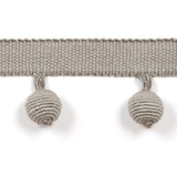 Le Lin Beaded Fringe - Shade by Europatex Designer Fabric Le Lin Collection 63% Linen / 37% Rayon China See Sample Horizontal: N/A and Vertical: N/A 1.46 inches  - Swanky Fabrics -
