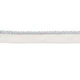 Le Lin Metallic Micro Cord Porcelain by Europatex Designer Fabric Le Lin 42% Fibranne, 33% Rayon, 25% Metallic yarns 0.13 inches - Swanky Fabrics -