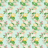 7545-4 Summer Garden by Bassett Mcnab Designer Fabric BASSETT MCNAB PRINTS 100%COT USA Horizontal: 13.5 and Vertical: 26.5 54 in - Swanky Fabrics -