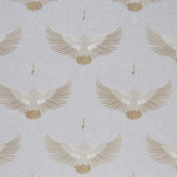 Aldrin 6 Dove by Marcus William Designer Fabric KAI/MARCUS WILLIAM ARAVALLI 52%POL 48%COT %BEMB INDIA Horizontal: 17.125 and Vertical: 18.875 55 in - Swanky Fabrics -